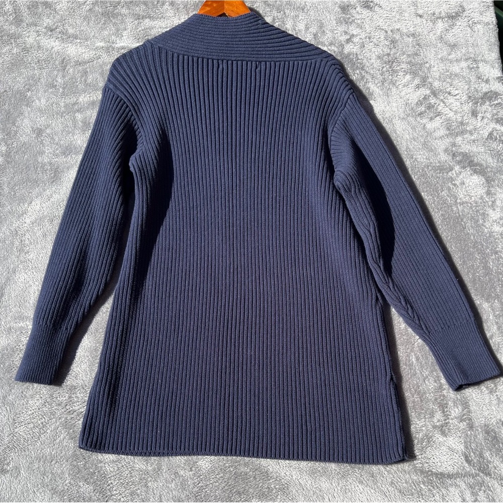 Free People Beach Sweater Tunic Womens Size Medium Dark Blue Midi Alba - Picture 2 of 8